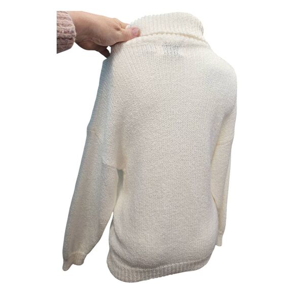 Sterling Harris Cream Sweater Size Medium Vintage 90's - Picture 5 of 9